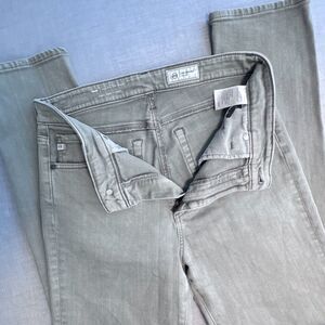 AG Adriano Goldschmied High Rise Slim Straight Olive Jeans Sz 29 Womens